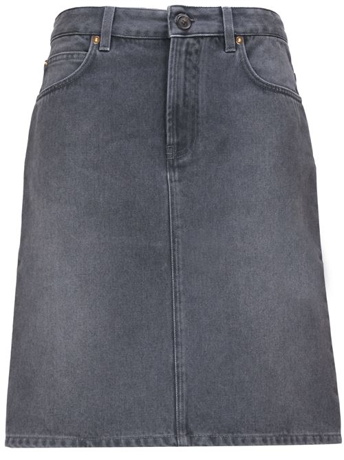 Dark grey cotton denim skirt Miu Miu | MG2274S-OOO15EFF0031